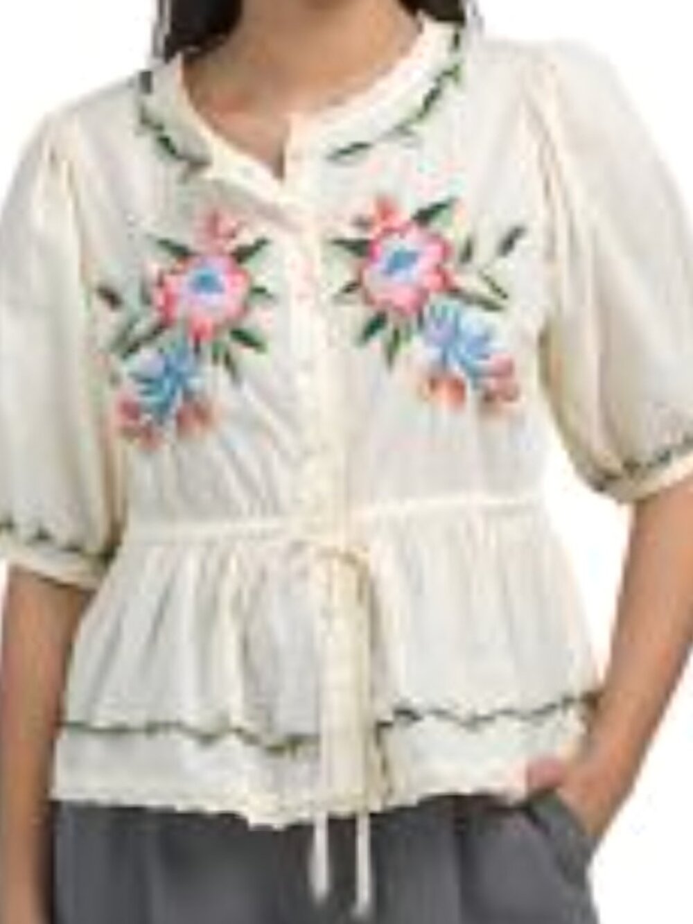 Jennifer & Grace Floral Top S